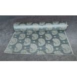 Alois Tessitura - Italy, roll of fabric Damask Warwick blue, width 140cm length 22m approx.