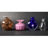A Collection of Various Coloured Glass to Comprise Mdina Pink Colourway Vase, a 'Tortoiseshell'