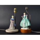Two Figural Table Lamp Bases, No Shades