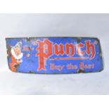 A Large Vintage Advertising Sign, 'Take 'Punch' Buy The Best', 127x46cm
