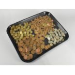 A Collection of Various Coins, Mainly British, Pennies, Threepenny Bits Etc