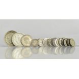 A Collection of Various 19th and Early 20th Century Silver Coinage to Include George V Half Crown