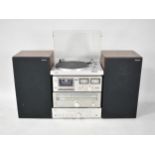 A Sony PS-LX2 Automatic Stereo Turntable System together with a Pair of Technics Speakers, Untested