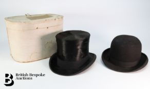Vintage Top Hat and Bowler Hat
