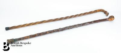 Olive and Briar Wood Walking Sticks