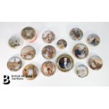 Fifteen Victorian Prattware Pot Lids
