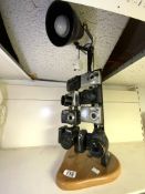 VINTAGE LIGHT DECORATED WITH CAMERAS - 60CM TALL