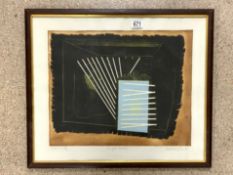ALISTAIR GRANT (1925-1997) SIGNED ARTIST PROOF 'SIMPLE SIMON' 1960S FRAMED AND GLAZED 64 X 55CM