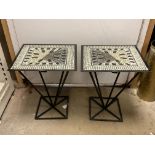 VINTAGE FORNASETTI ARCHITETTURA SIDE TABLES 35 X 50CM