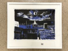 ALISTAIR GRANT (1925-1997) SIGNED LIMITED EDITION PRINT 8/24 'BLAINES' CIRCA 1970S, FRAMED AND