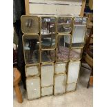 VINTAGE GOLD RICHMOND INTERIORS BIRCHE WALL MIRROR 73 X 109CM