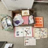 FIVE STAMP ALBUMS, A QUANTITY OF FIRST DAY COVERS AND LARGE QUANTITY OF UNMOUNTED STAMPS