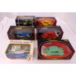 Six 1:18 diecast cars to include Burago Ferrari Testarossa, Eagle collectables Land Rover and