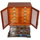 THE DR RICHARD BAINES MAGIC LANTERN COLLECTION - a 19th century mahogany magic lantern slide