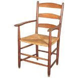 Gordon Russell, an Arts and Crafts Cotswold School Bedales chair, the 3 rung ladderback armchair