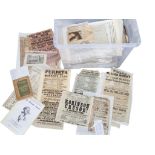 A gallimaufrey of theatre ephemera; playbills, prints, sheet music, programmes, &etc, to include a