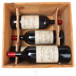 4 Magnum bottles of 2003 Chateau de Sales, Pomerol, OWC, 150cl each No lid to case,