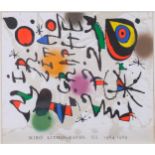 Joan Miro, cover for Miro III, circa 1964, lithograph, 29cm x 32cm, framed This is a cover of a