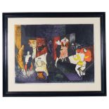 John Piper CH (1903 - 1992), Elizabethan Dance, colour lithograph circa 1954, printed by Chromoworks