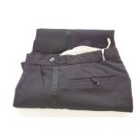 APPROXIMATELY 30 BLACK DINNER TROUSERS, various sizes