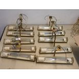 A SET OF TEN VINTAGE PICTURE WALL LIGHTS (10)