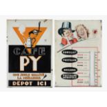 'CAFE PY' double-sided sign, with two others (3)