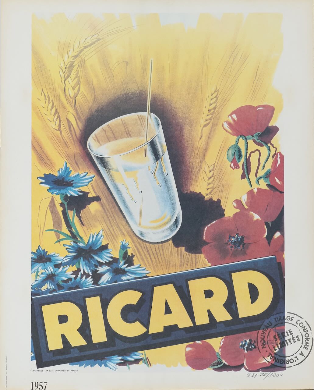 A collection of four french Ricard advertising posters, circa 1950's (4) - Image 4 of 5