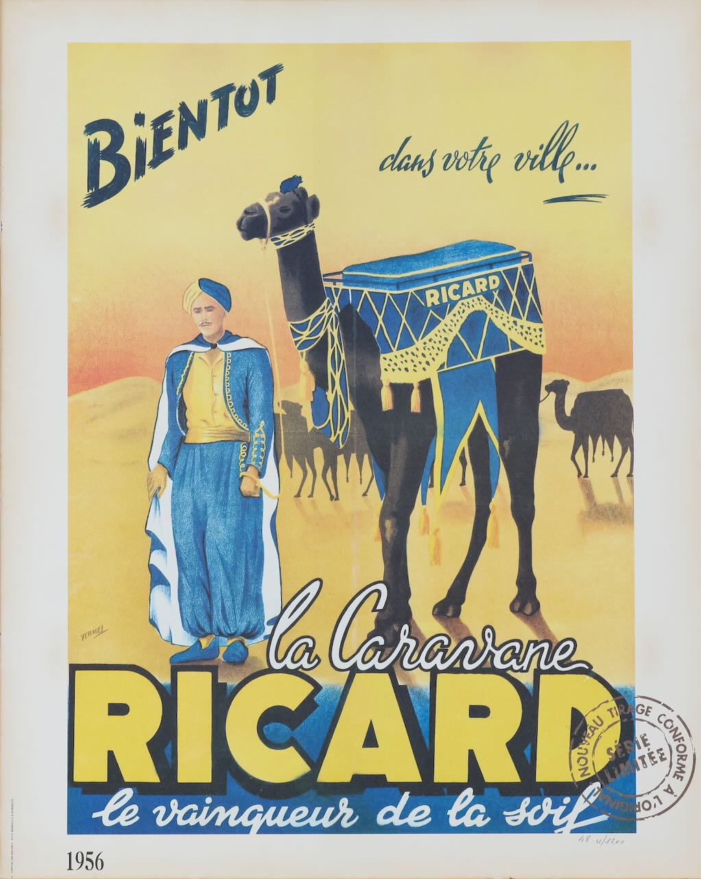 A collection of four french Ricard advertising posters, circa 1950's (4) - Image 5 of 5