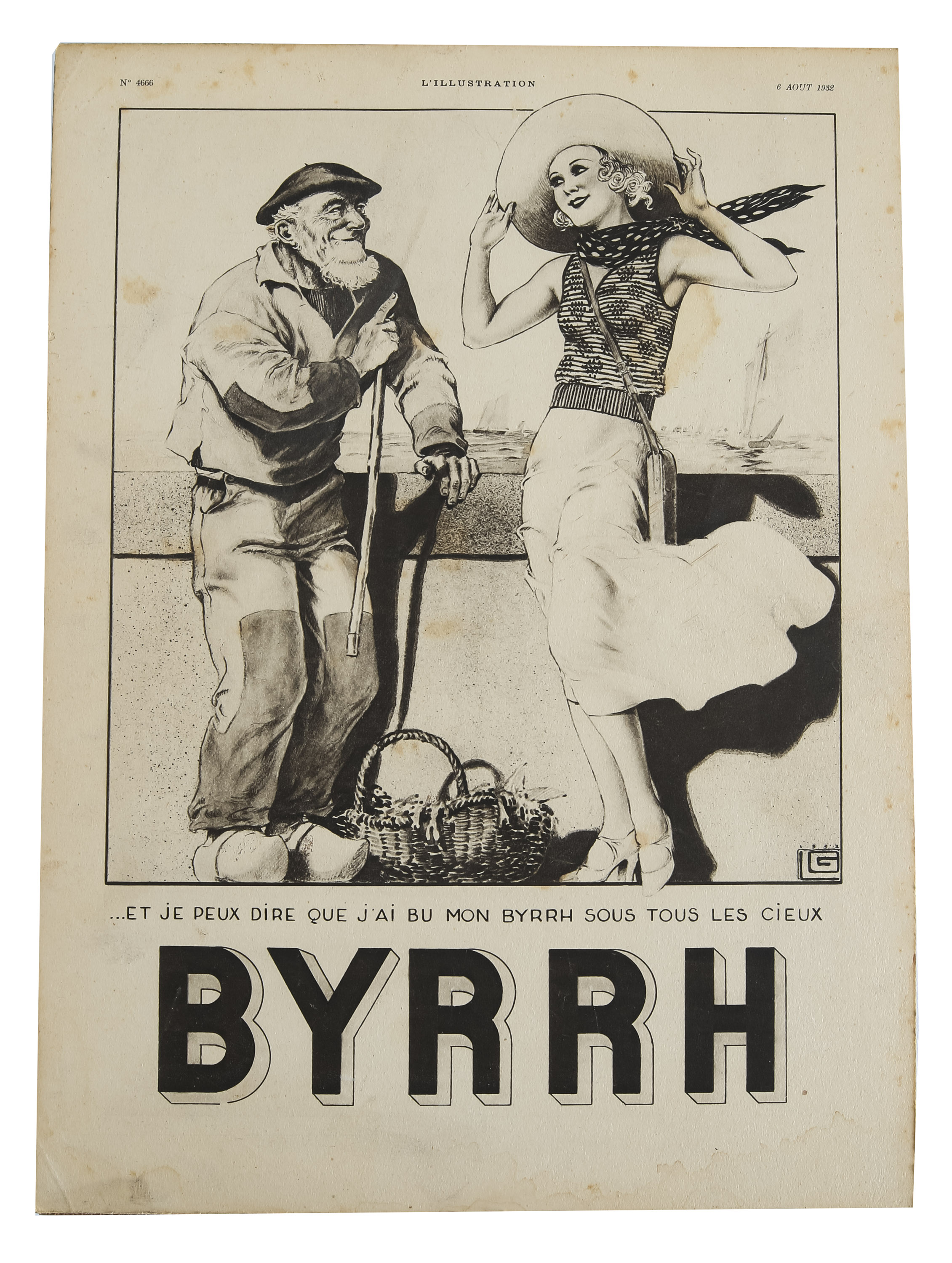 1930s Byrrh wine advertising illustrations (6) - Image 5 of 5