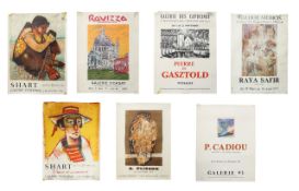 Exhibition posters: Galerie Vendome, d'Orsay, des Capucines, '93 etc. circa 1960's (7)