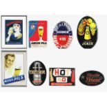 A collection of six French beer advertisements, with two others (8)