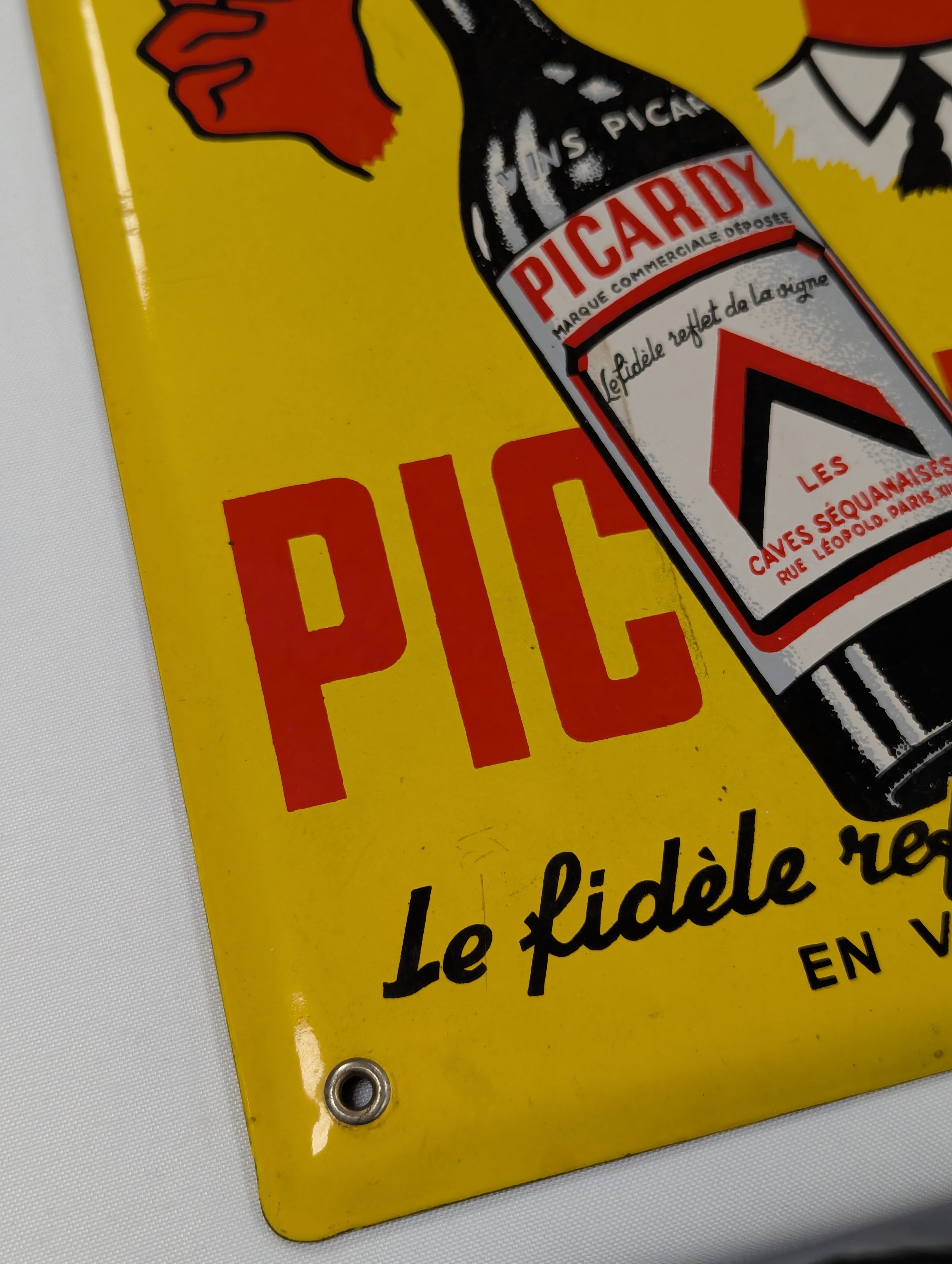 A French enamel Picardy sign - Image 5 of 7