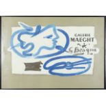 After George Braque- Galerie Maeght exhbition poster 1950