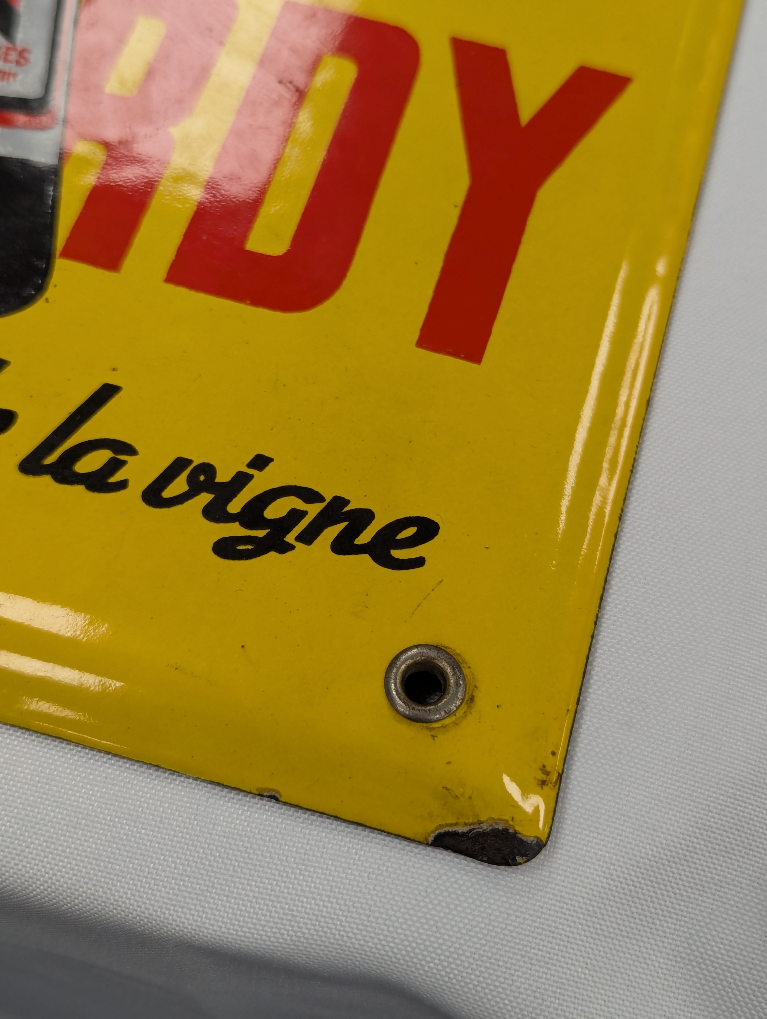 A French enamel Picardy sign - Image 4 of 7