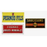 Vintage Pernod, Cognac & Saucissons signs (3)