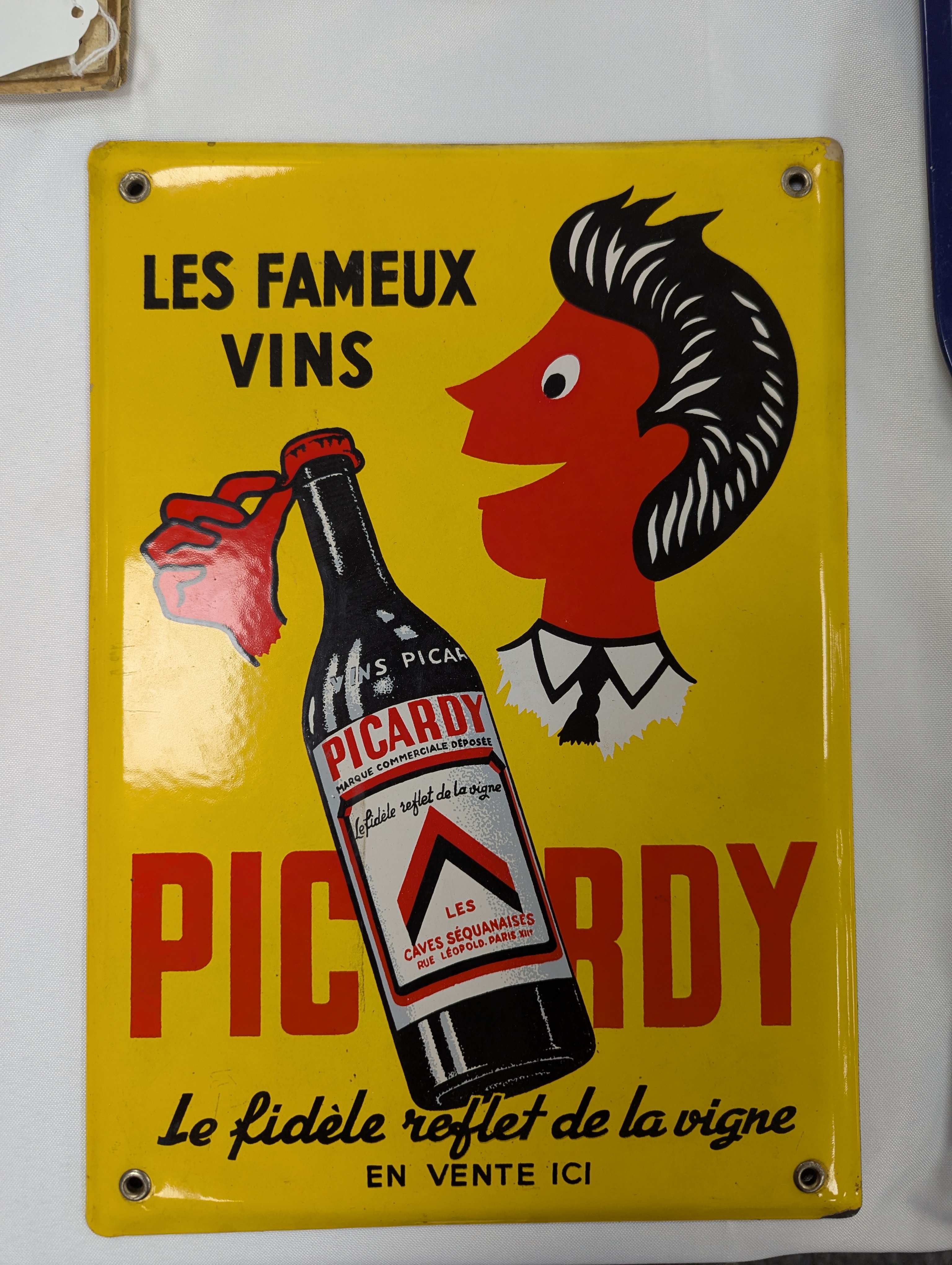 A French enamel Picardy sign - Image 3 of 7