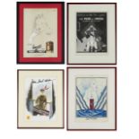 French mid 20th century beauty & cosmetic advertising prints (4)