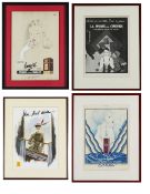 French mid 20th century beauty & cosmetic advertising prints (4)