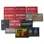 A collection of French drinks menu folders, and other ephemera (qty)