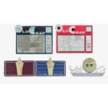 Six French fountain pen displays and advertisements, with another, early/mid 20th century (7)