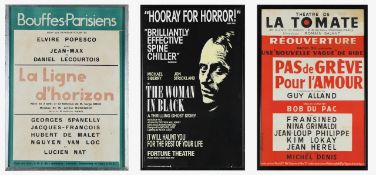 Three British and French theatre posters (3)