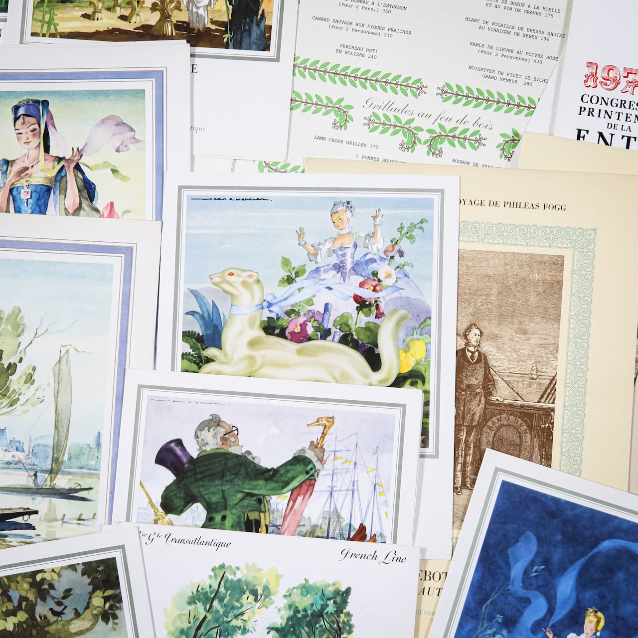 An extensive collection of French restaurant menus and other related ephemera, mid/late 20th century - Image 2 of 5