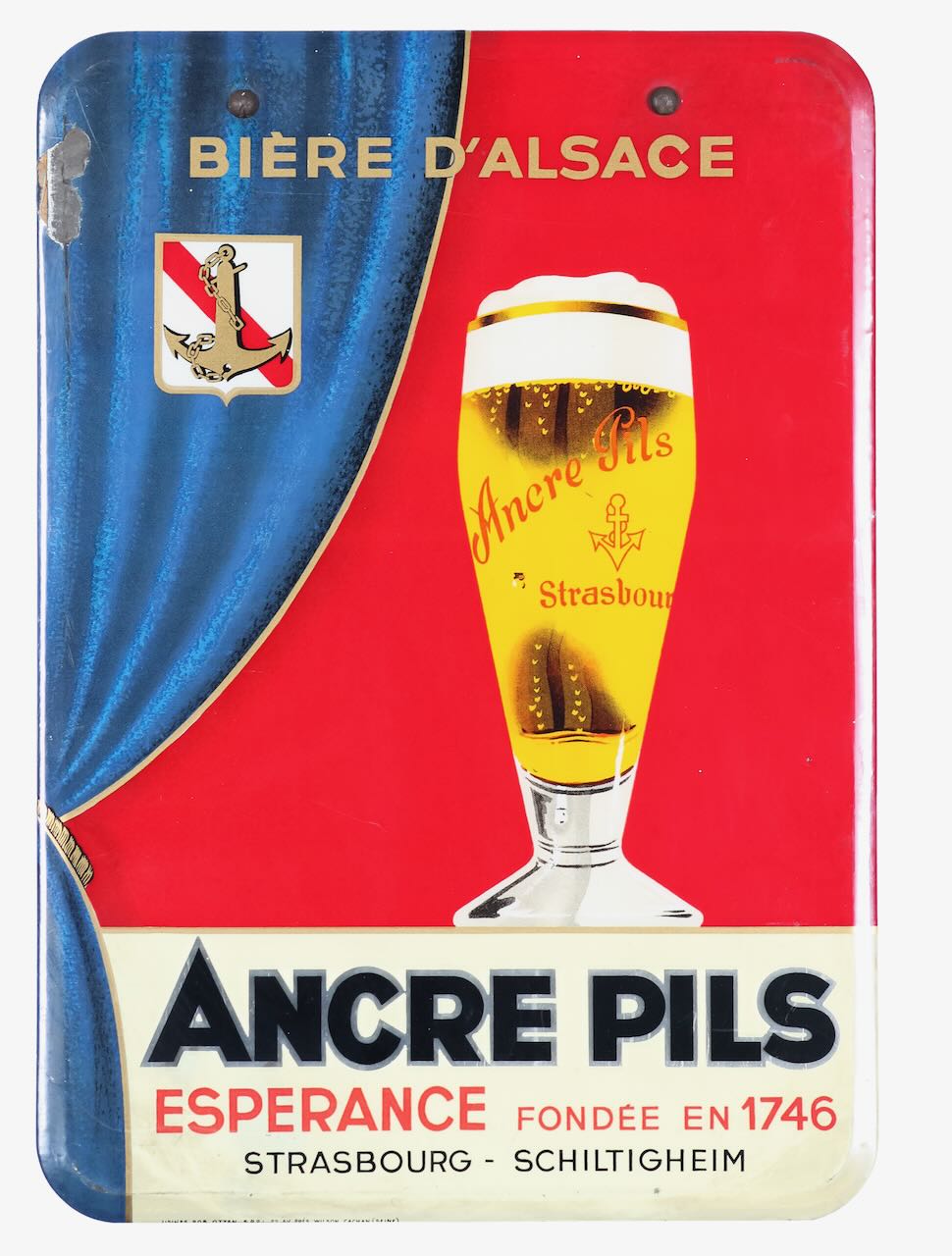 A collection of six French beer advertisements, with two others (8) - Image 6 of 7
