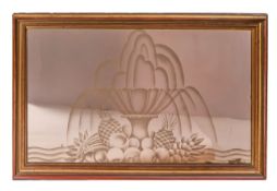 A large wall mirror, 20th century