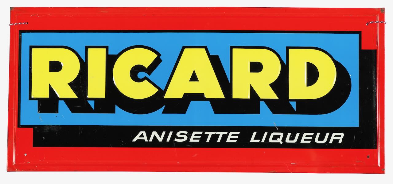 Vintage 1950s/60s Ricard signs and a tray (3) - Image 2 of 4