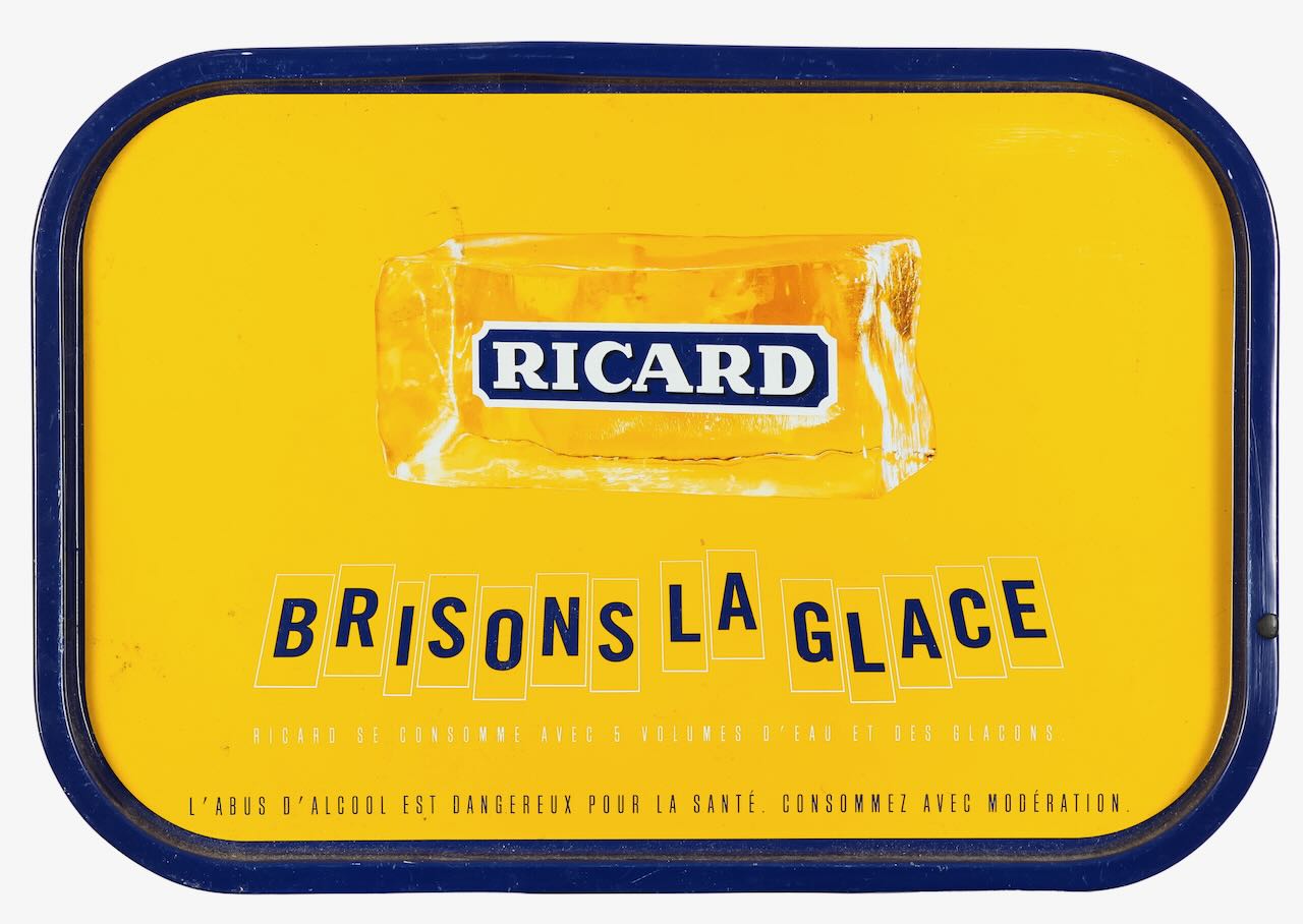 Vintage 1950s/60s Ricard signs and a tray (3) - Image 3 of 4