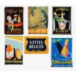 A collection of French advertising signage, mid/late 20th century (6)