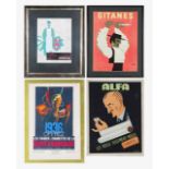 Vintage posters and prints: wine & cigarettes (4)