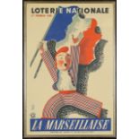 A rare Loterie Nationale poster 1939 by E. Derouet