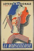 A rare Loterie Nationale poster 1939 by E. Derouet